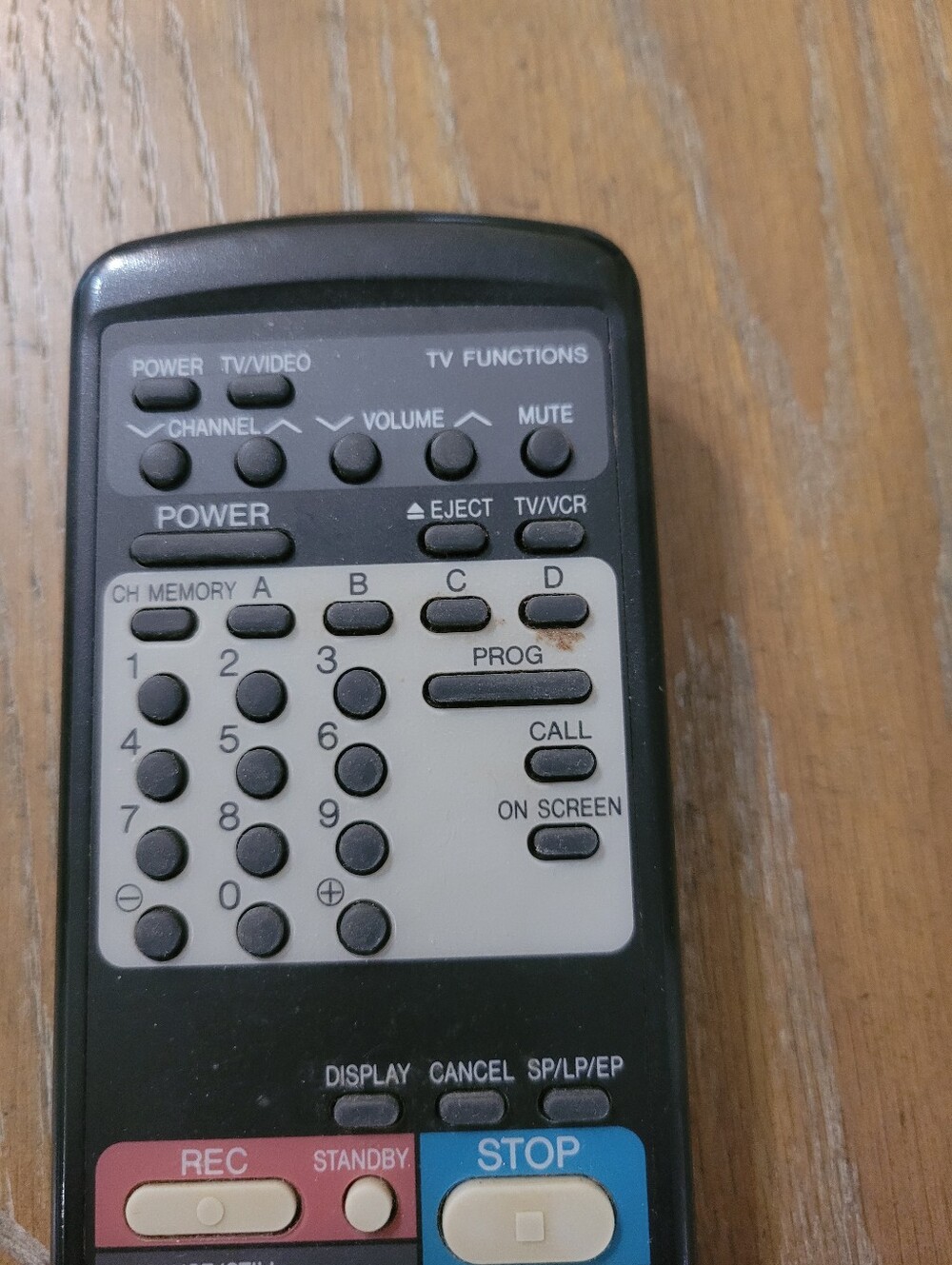 Sharp Video Cassette Recorder Remote Control - Picture 2 of 4